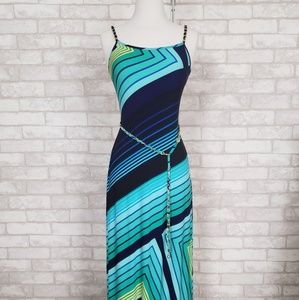 Cache Vibrant Geometric Maxi Dress - New - Size XS